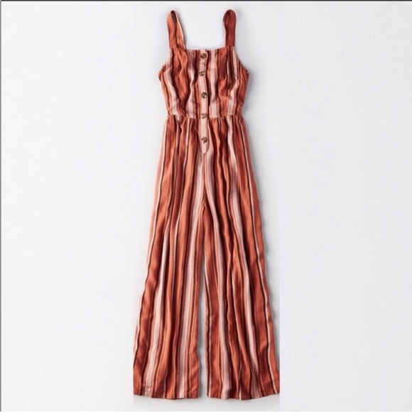 American Eagle Outfitters Pants - American Eagle Wide Leg Striped Jumpsuit
